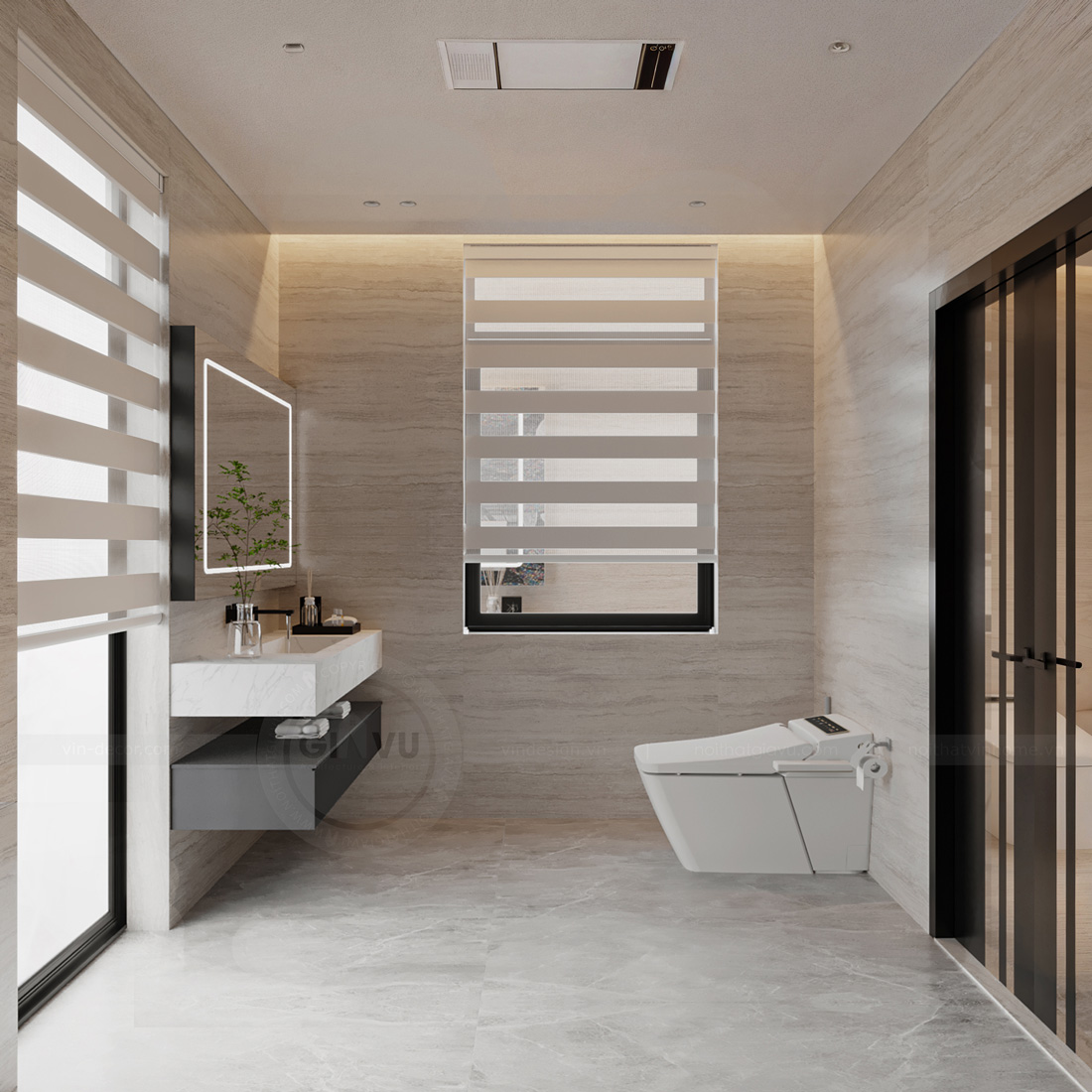thiết kế biệt thự tại Vĩnh Phúc 3 tầng 400m2 anh Tùng 20
