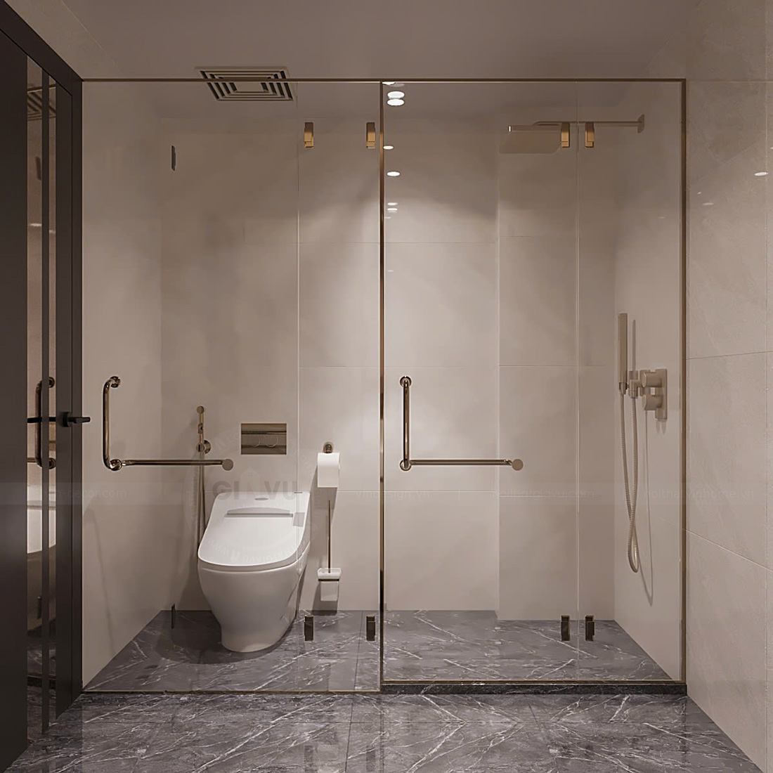 thiết kế biệt thự tại Vĩnh Phúc 3 tầng 400m2 anh Tùng 26