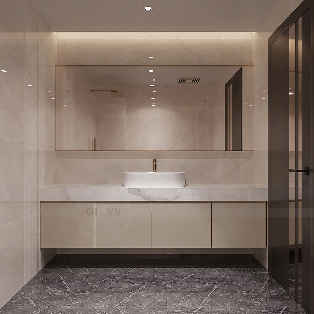 thiết kế biệt thự tại Vĩnh Phúc 3 tầng 400m2 anh Tùng 27