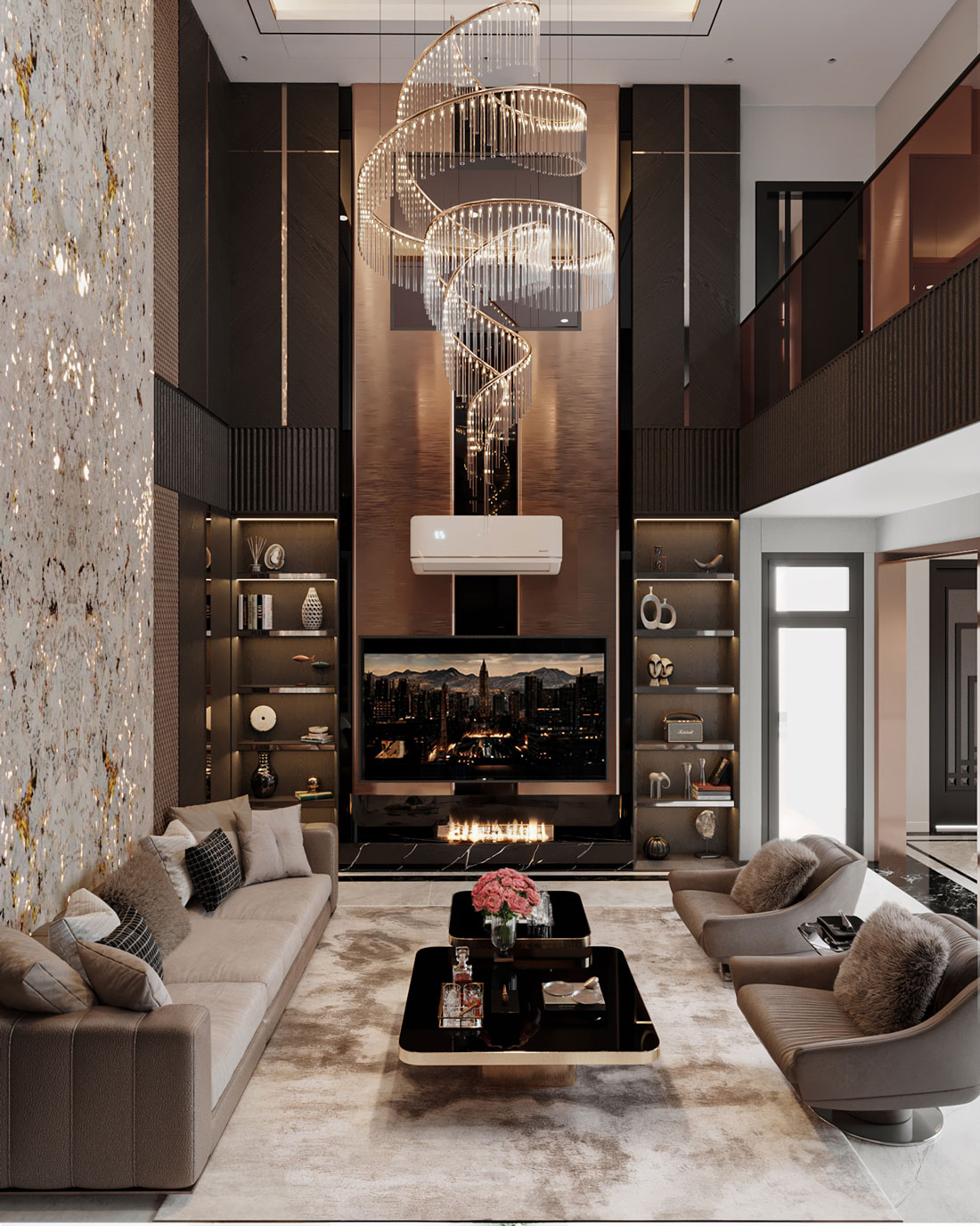 thiết kế biệt thự tại Vĩnh Phúc 3 tầng 400m2 anh Tùng 8