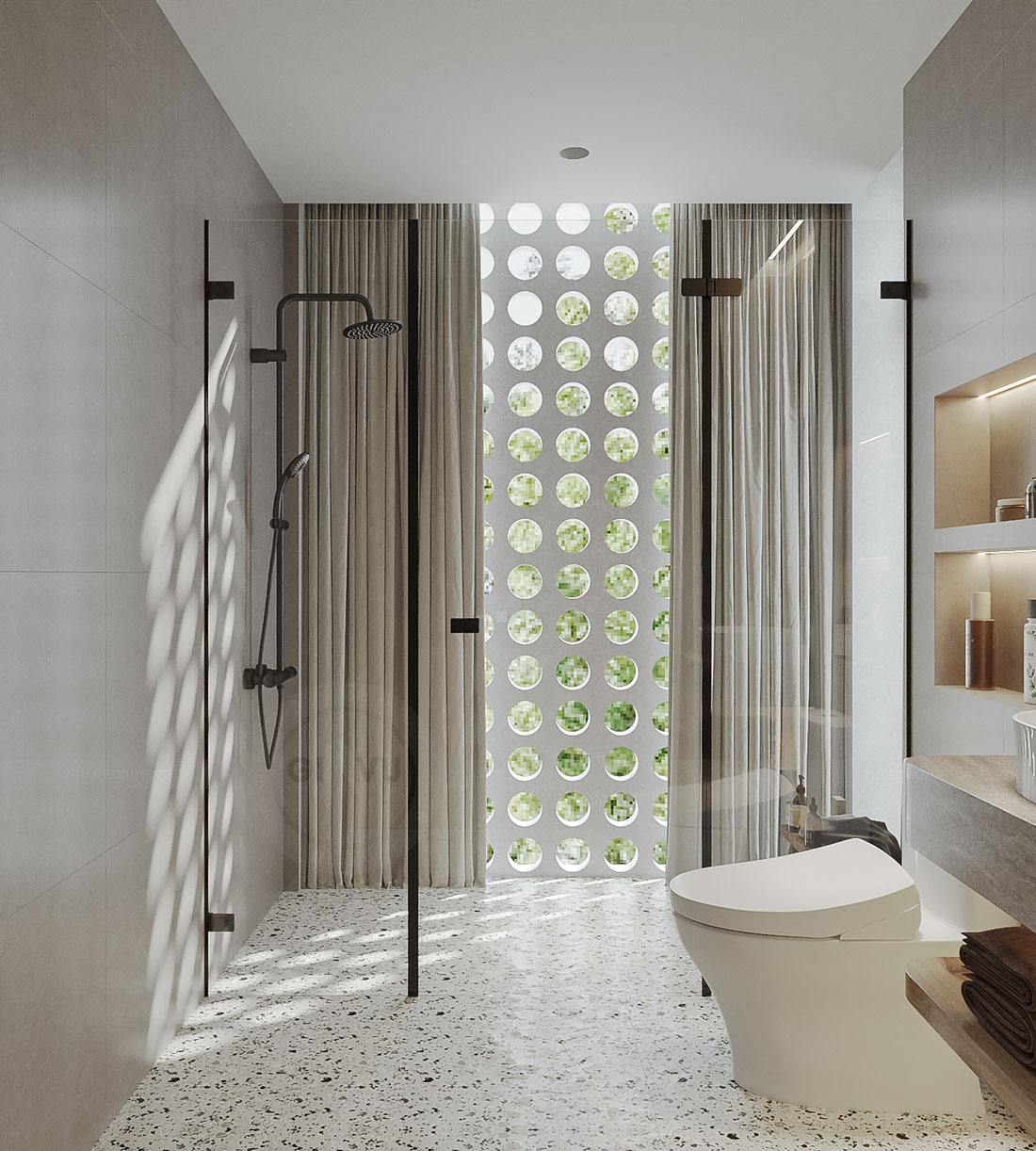 thiết kế nội thất địa trung hải biệt thự Lagecy Hill 35