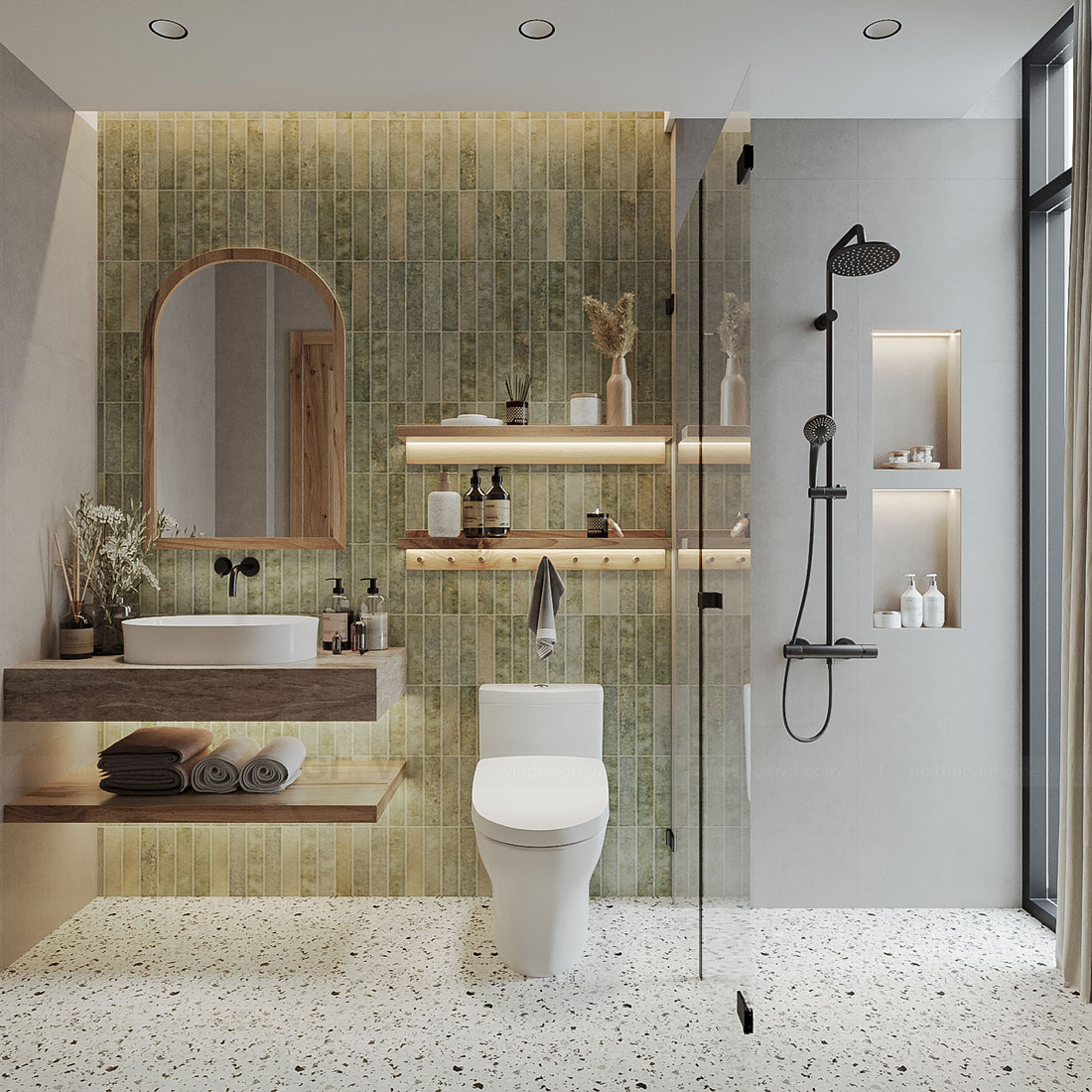 thiết kế nội thất địa trung hải biệt thự Lagecy Hill 40