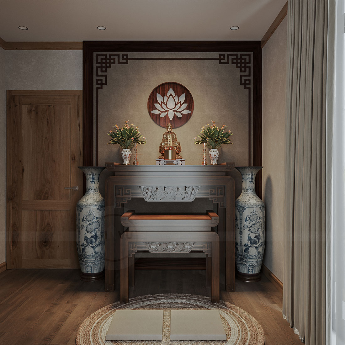 thiết kế nội thất địa trung hải biệt thự Lagecy Hill 41