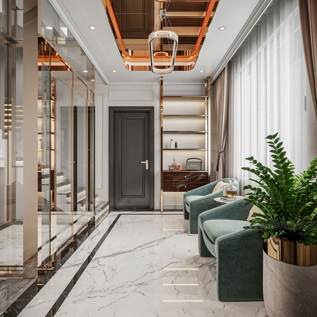 thiết kế thi công biệt thự Solasta Mansion Dương Nội B 15