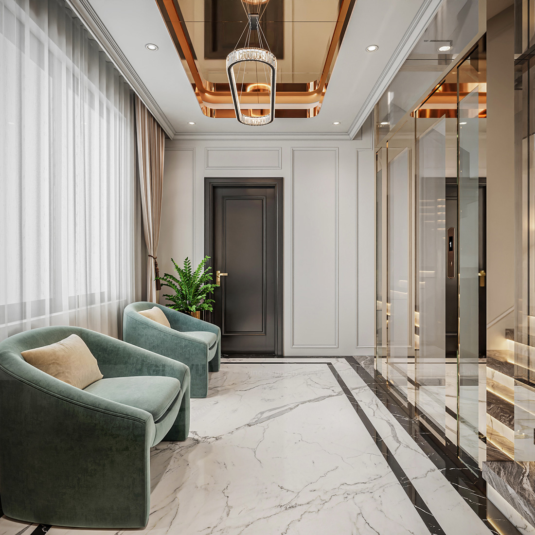 thiết kế thi công biệt thự Solasta Mansion Dương Nội B 16