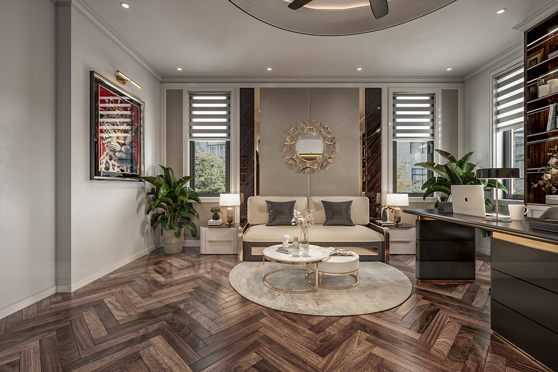 thiết kế thi công biệt thự Solasta Mansion Dương Nội B 27