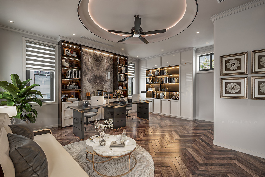 thiết kế thi công biệt thự Solasta Mansion Dương Nội B 29