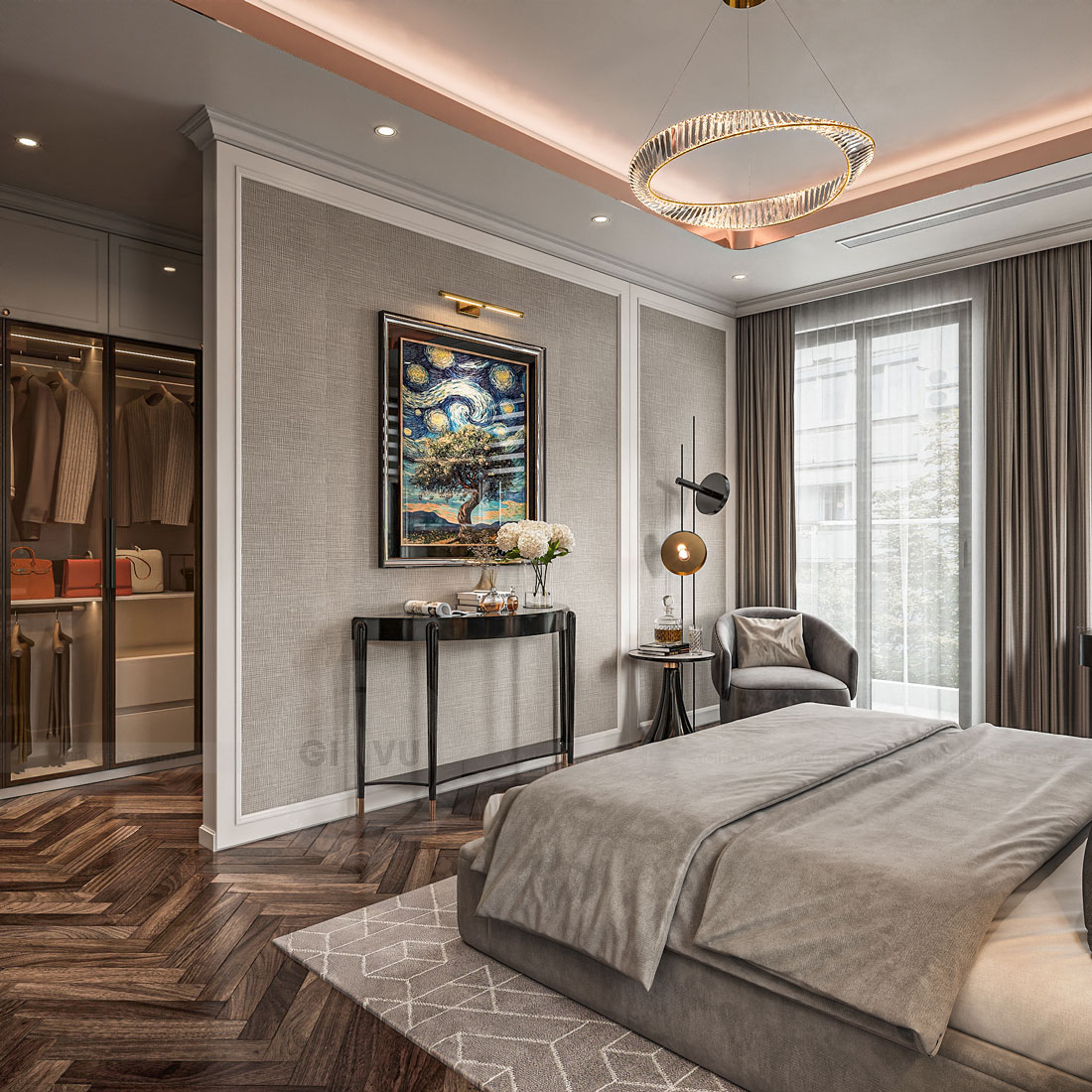 thiết kế thi công biệt thự Solasta Mansion Dương Nội B 34