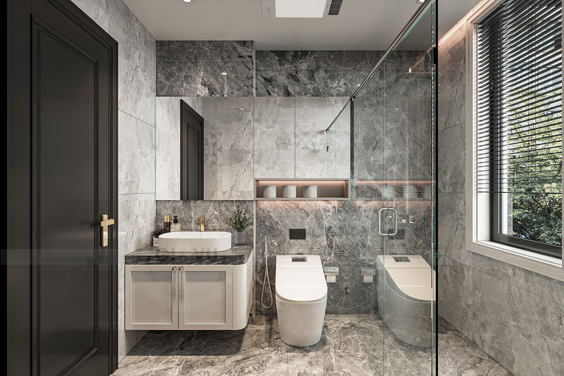 thiết kế thi công biệt thự Solasta Mansion Dương Nội B 36