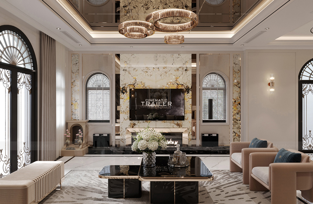 thiết kế thi công biệt thự Solasta Mansion Dương Nội B 6