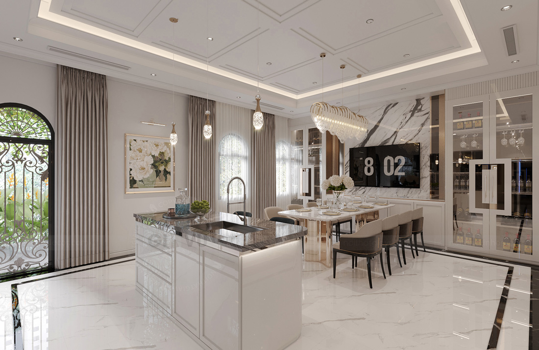 thiết kế thi công biệt thự Solasta Mansion Dương Nội B 9