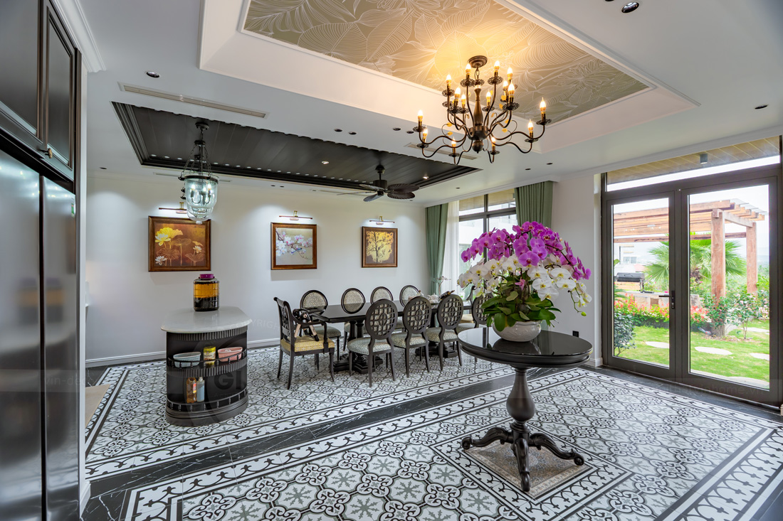 thi công hoàn thiện biệt thự Lagecy Hill Lương Sơn Hòa Bình 08
