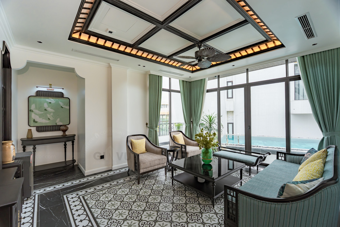thi công hoàn thiện biệt thự Lagecy Hill Lương Sơn Hòa Bình 20