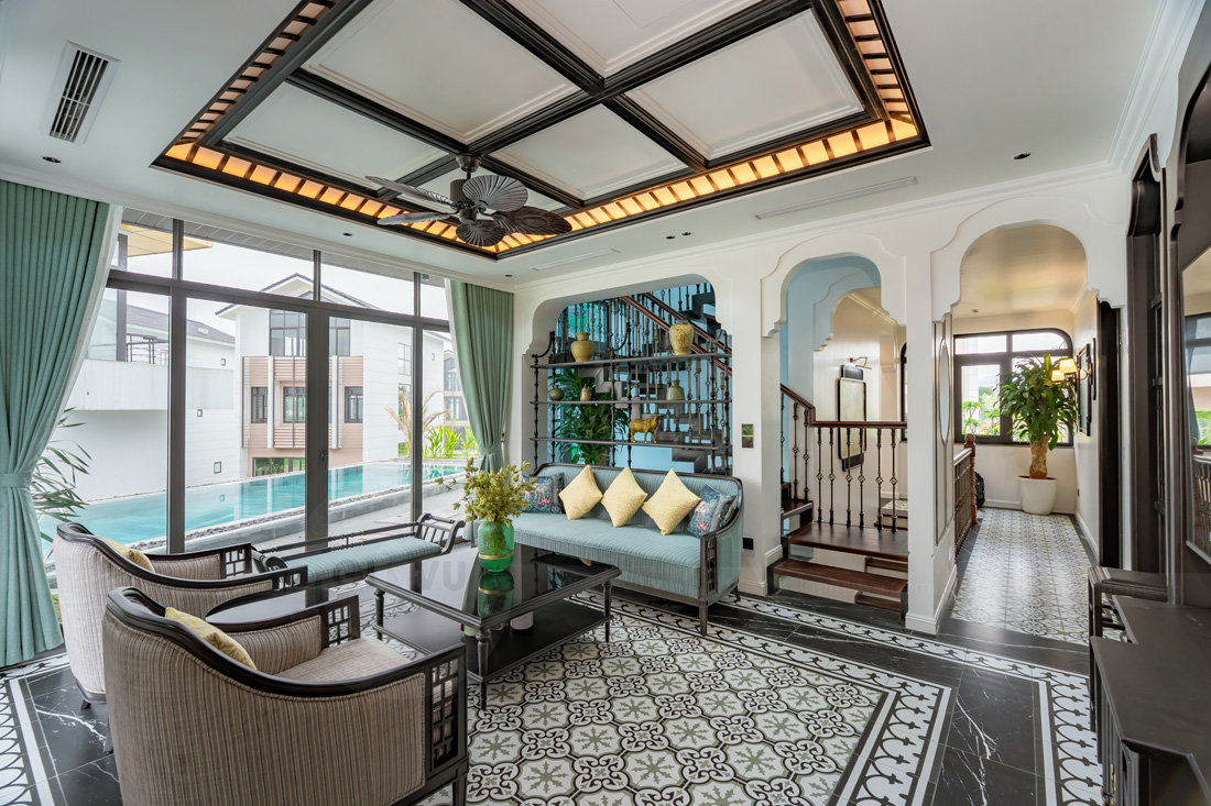 thi công hoàn thiện biệt thự Lagecy Hill Lương Sơn Hòa Bình 21