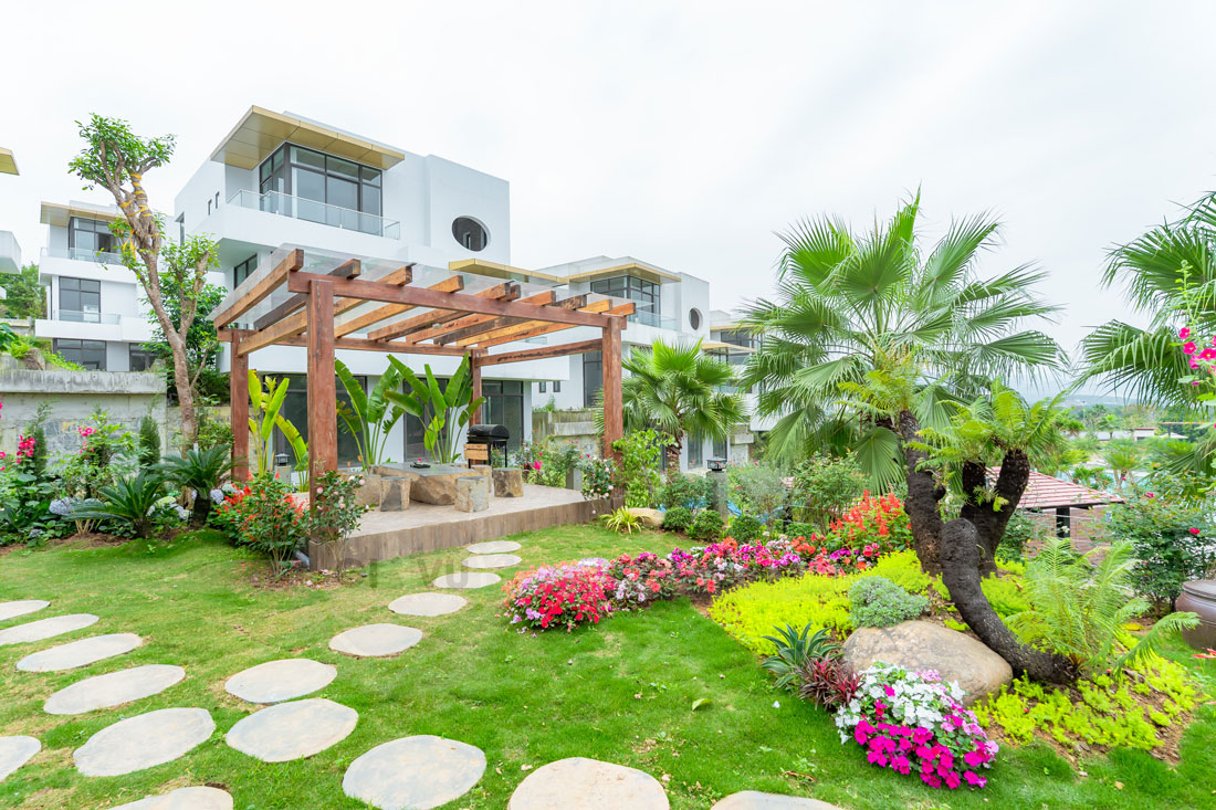 thi công hoàn thiện biệt thự Lagecy Hill Lương Sơn Hòa Bình 5