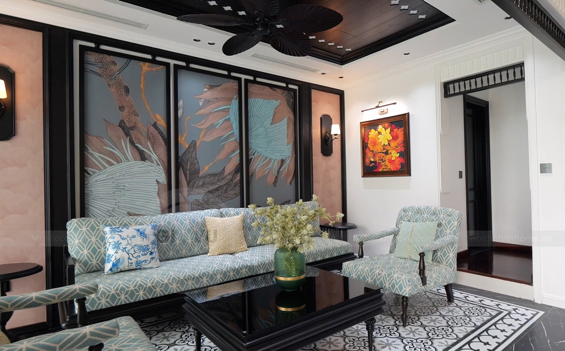 thi công hoàn thiện biệt thự Lagecy Hill Lương Sơn Hòa Bình 7