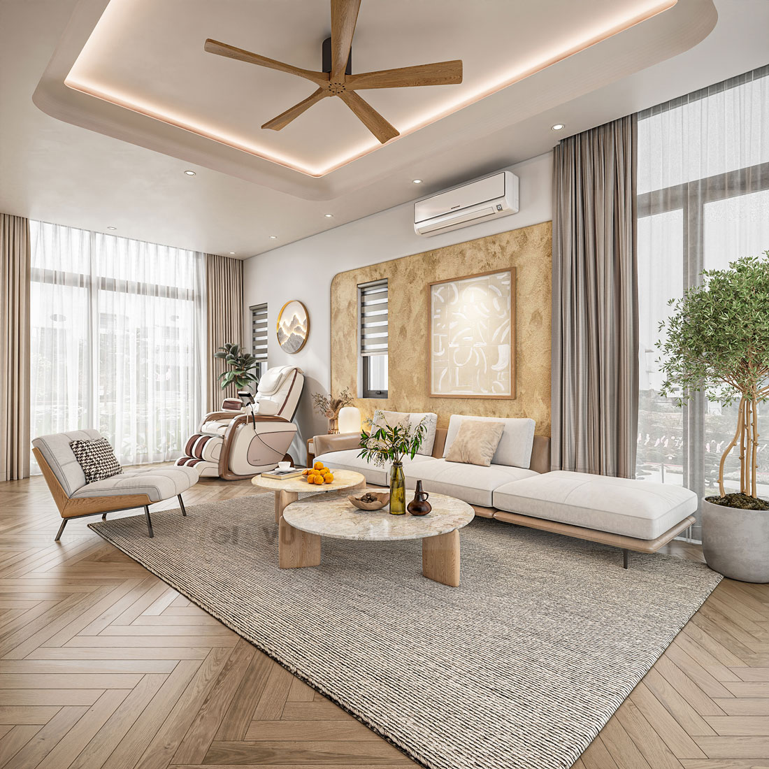 thiết kế nội thất biệt thự Legacy Hill 350m2 nhà anh Tùng 12