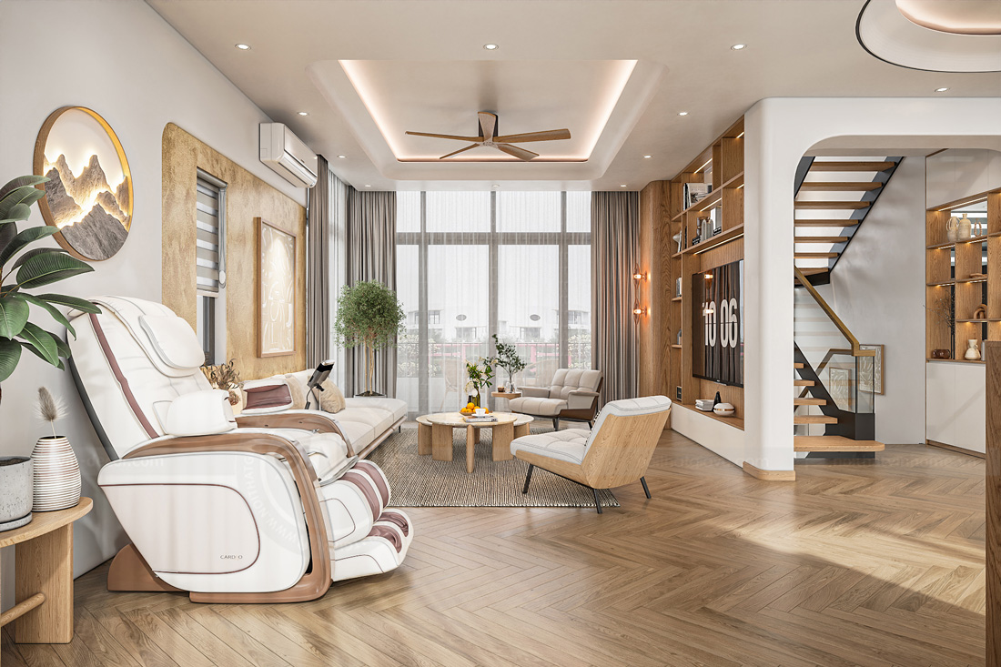 thiết kế nội thất biệt thự Legacy Hill 350m2 nhà anh Tùng 13