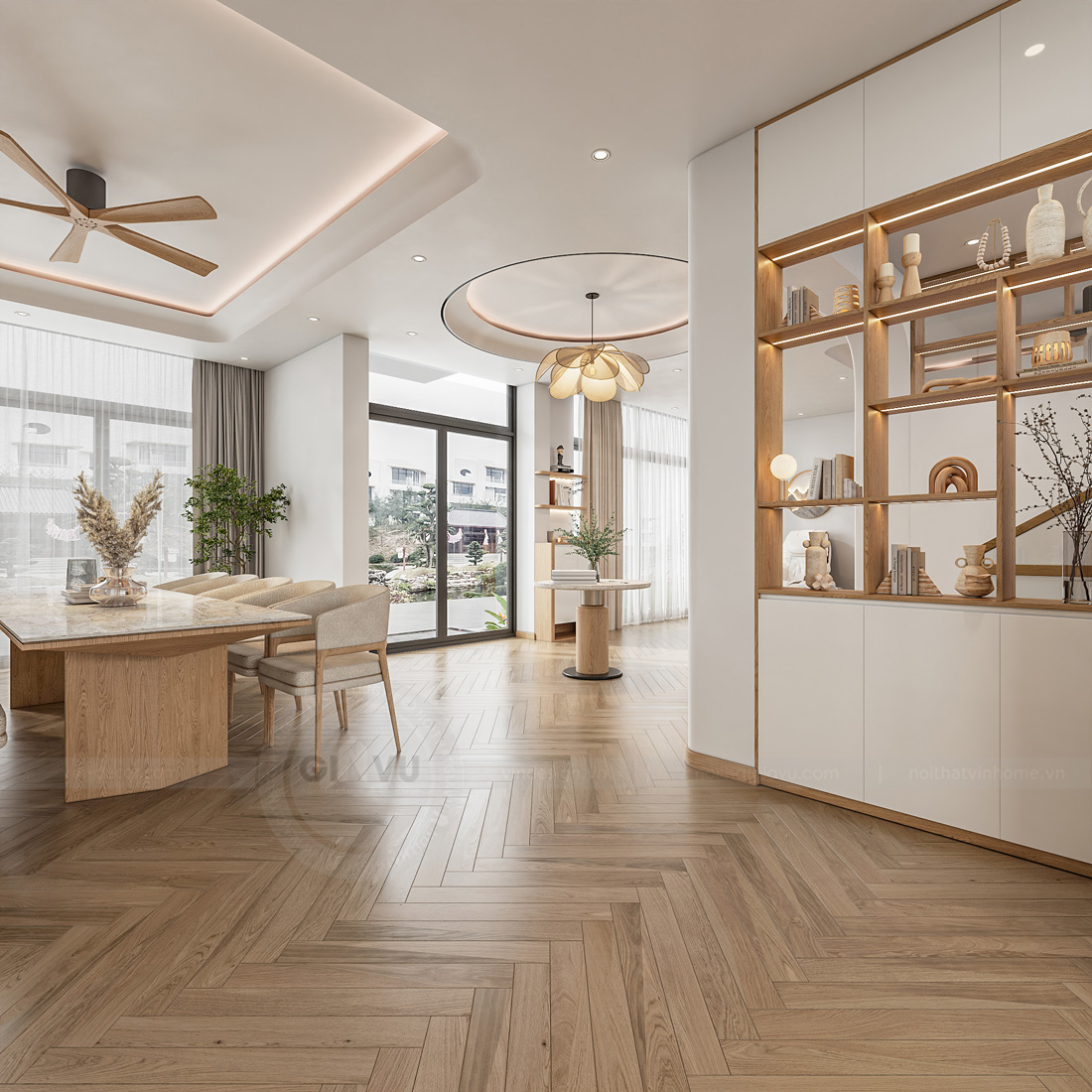 thiết kế nội thất biệt thự Legacy Hill 350m2 nhà anh Tùng 16
