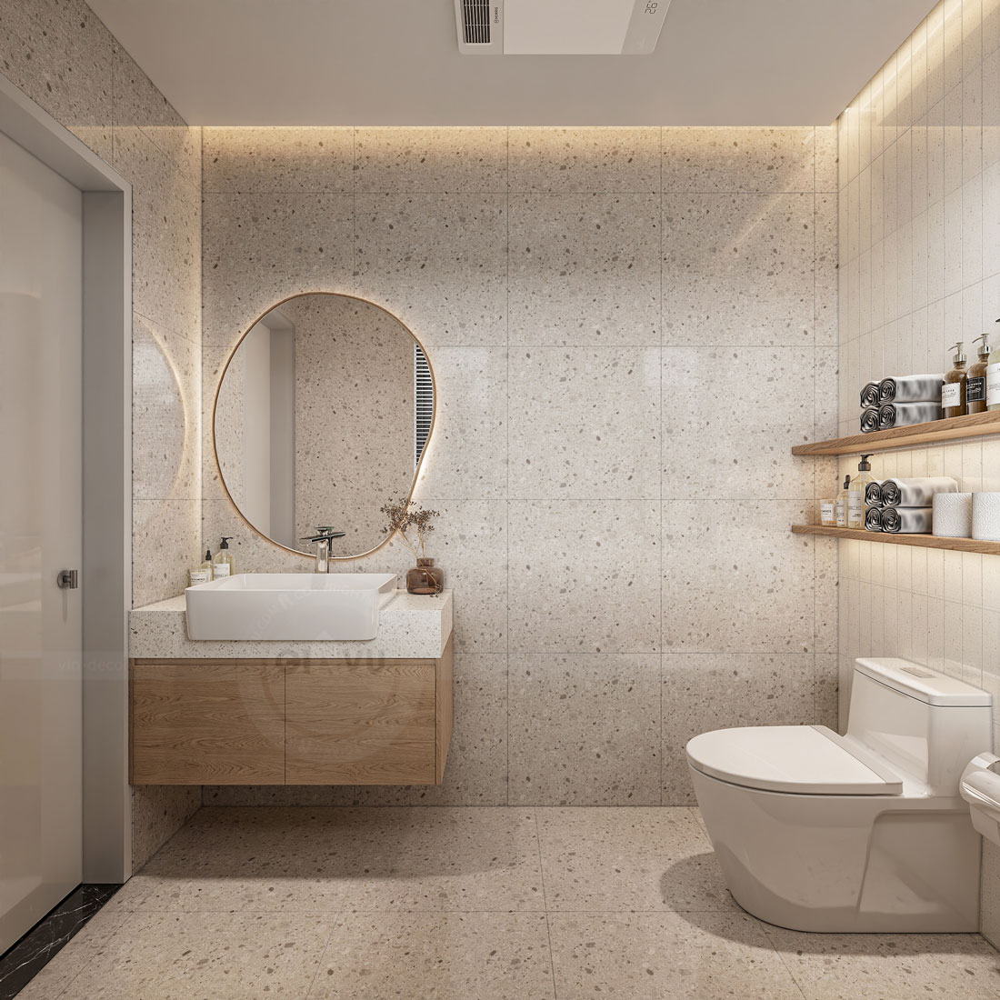 thiết kế nội thất biệt thự Legacy Hill 350m2 nhà anh Tùng 19