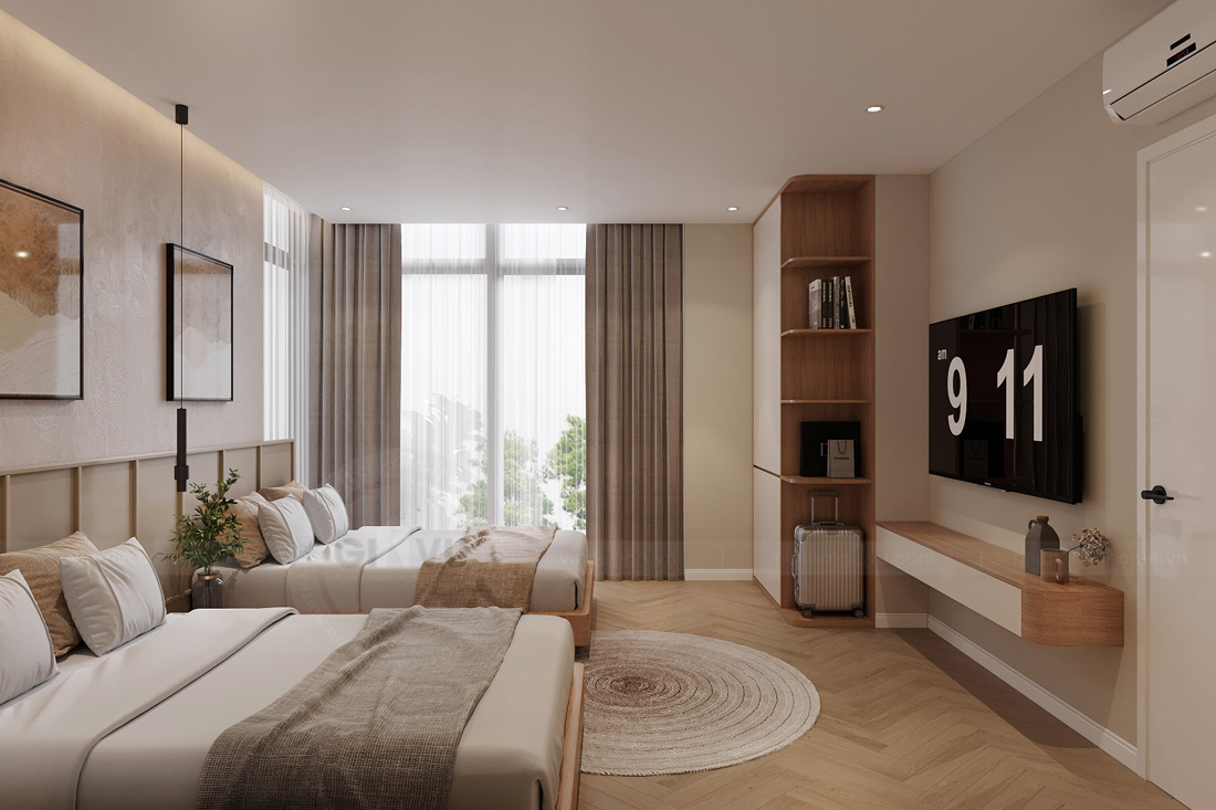 thiết kế nội thất biệt thự Legacy Hill 350m2 nhà anh Tùng 25