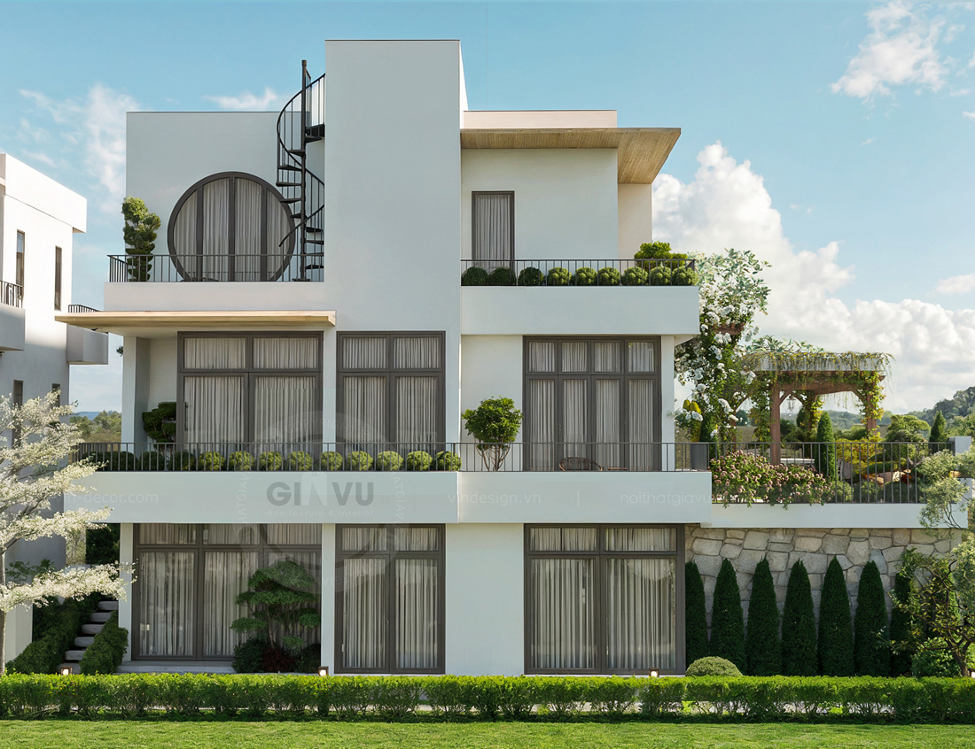 thiết kế nội thất biệt thự Legacy Hill 350m2 nhà anh Tùng 3