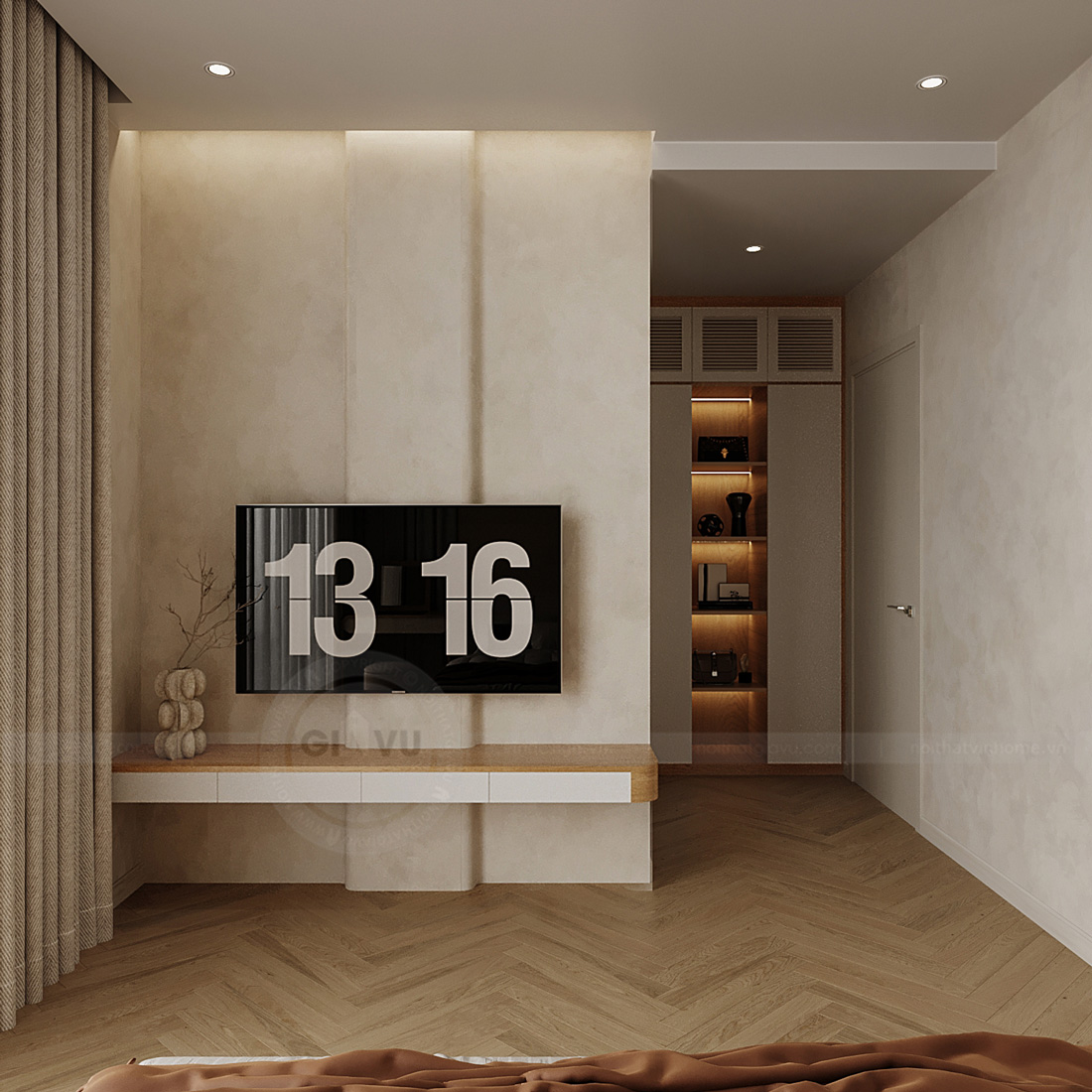 thiết kế nội thất biệt thự Legacy Hill 350m2 nhà anh Tùng 38