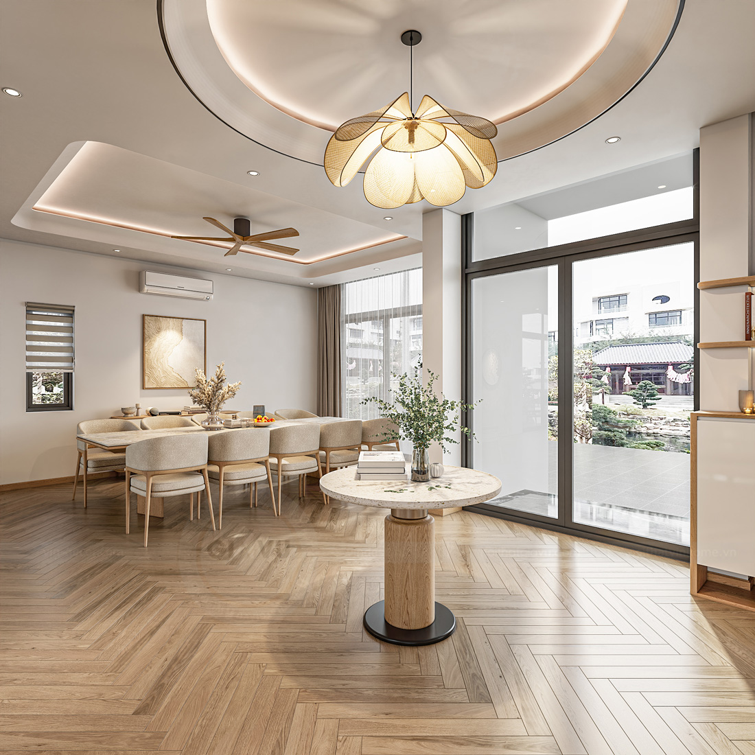 thiết kế nội thất biệt thự Legacy Hill 350m2 nhà anh Tùng 9