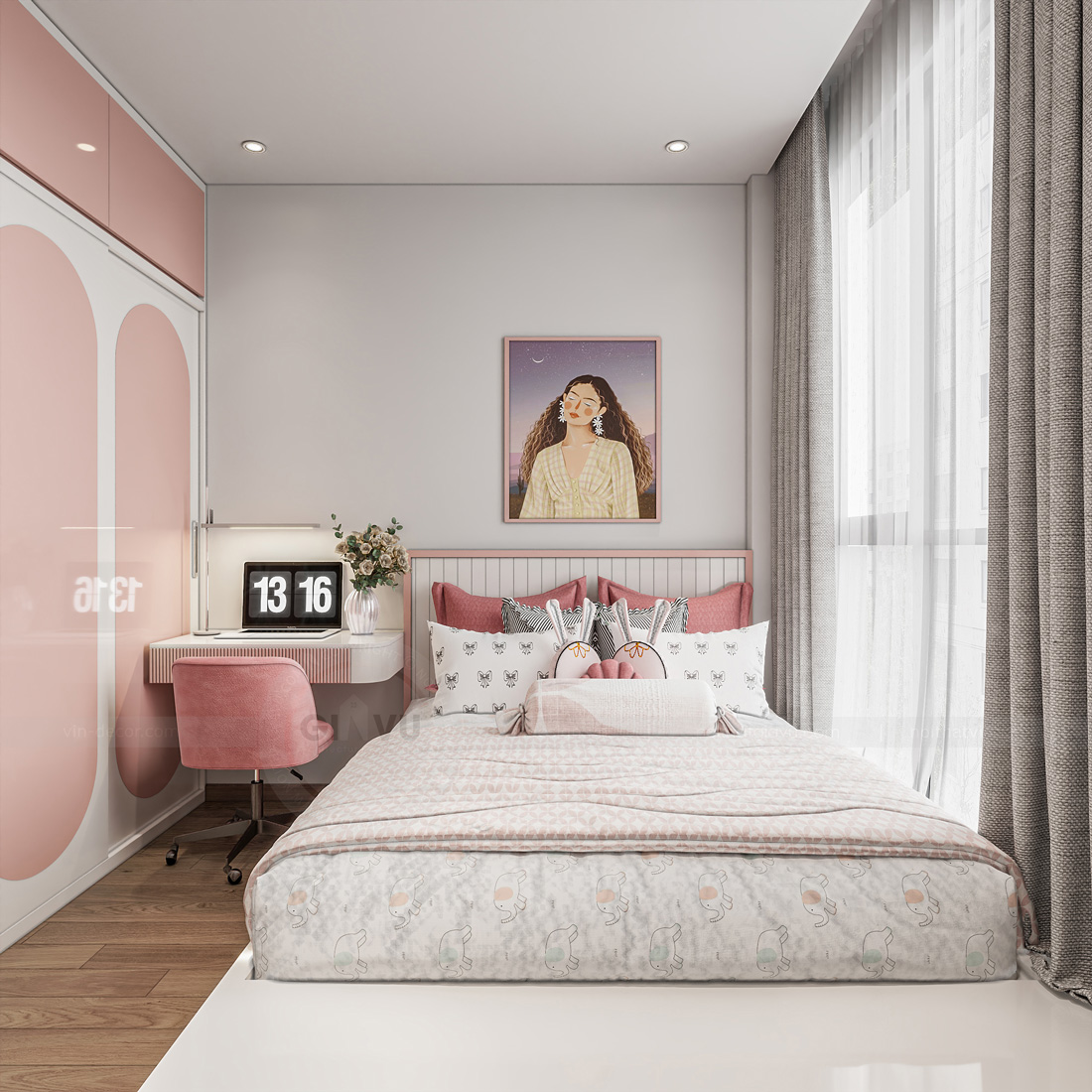 Thiết kế thi công chung cư The Canopy Residences căn 65m2 13