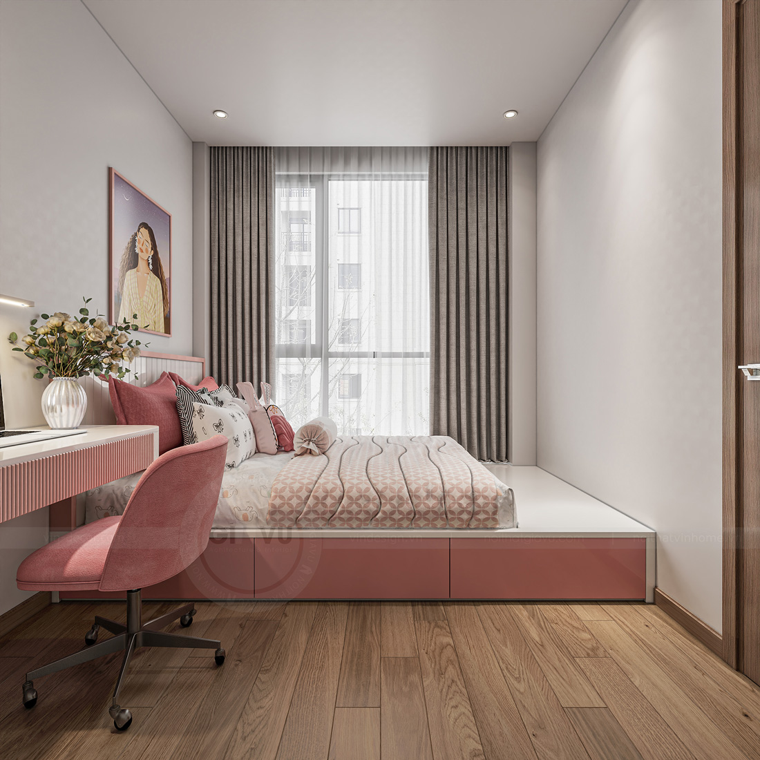 Thiết kế thi công chung cư The Canopy Residences căn 65m2 14