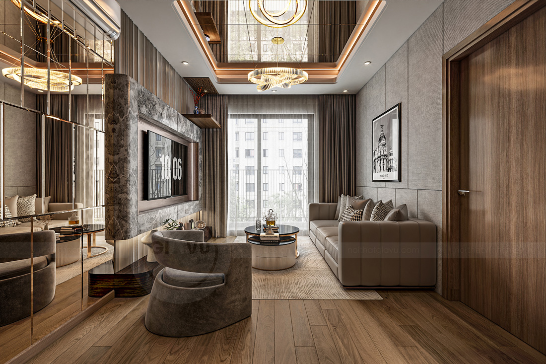 Thiết kế thi công chung cư The Canopy Residences căn 65m2 3