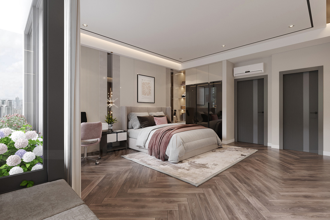 thiết kế nhà phố 5 tầng 100m2 phong cách hiện đại 11