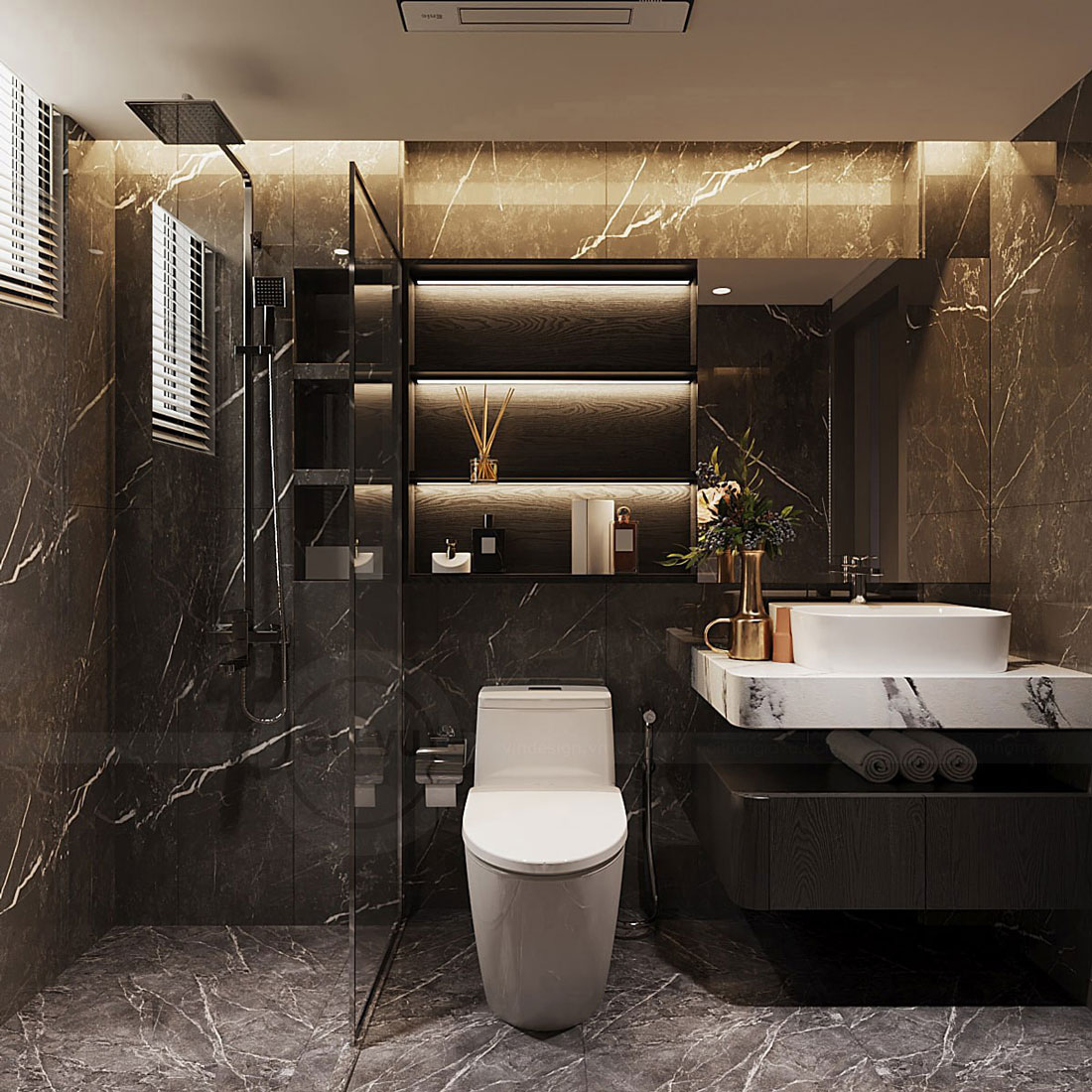 thiết kế nhà phố 5 tầng 100m2 phong cách hiện đại 27