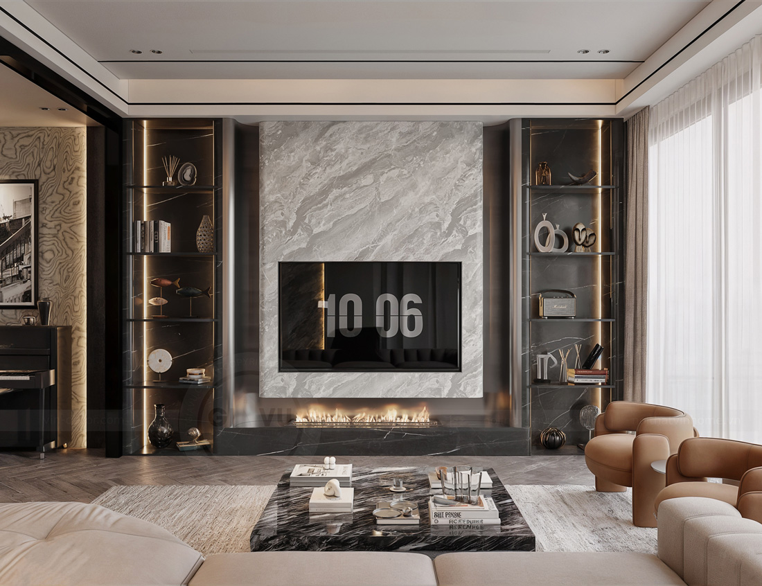 thiết kế nhà phố 5 tầng 100m2 phong cách hiện đại 36