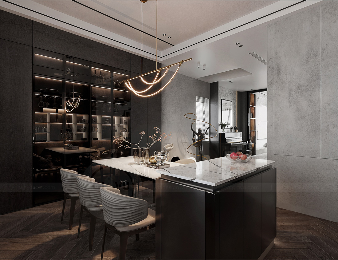 thiết kế nhà phố 5 tầng 100m2 phong cách hiện đại 38