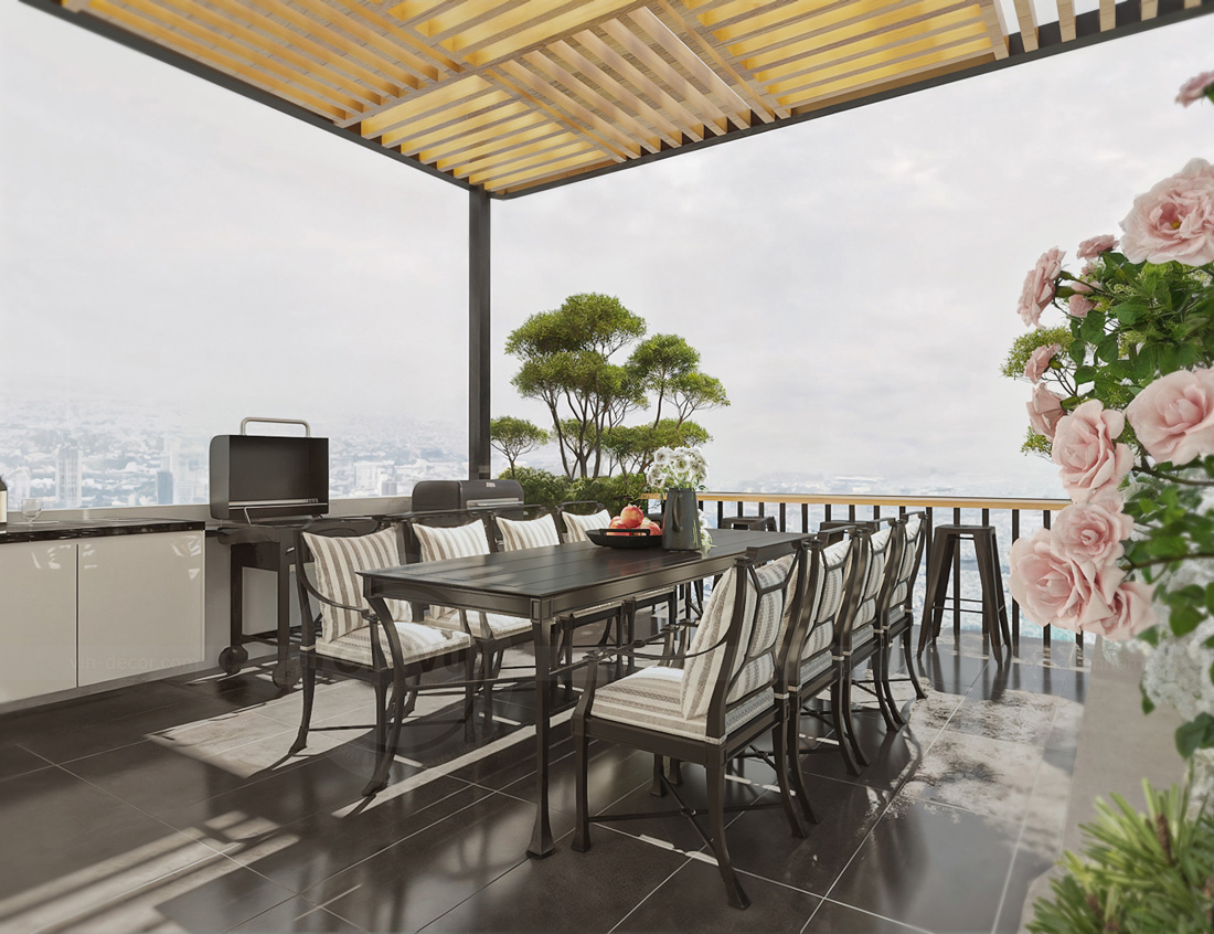 thiết kế nhà phố 5 tầng 100m2 phong cách hiện đại 46