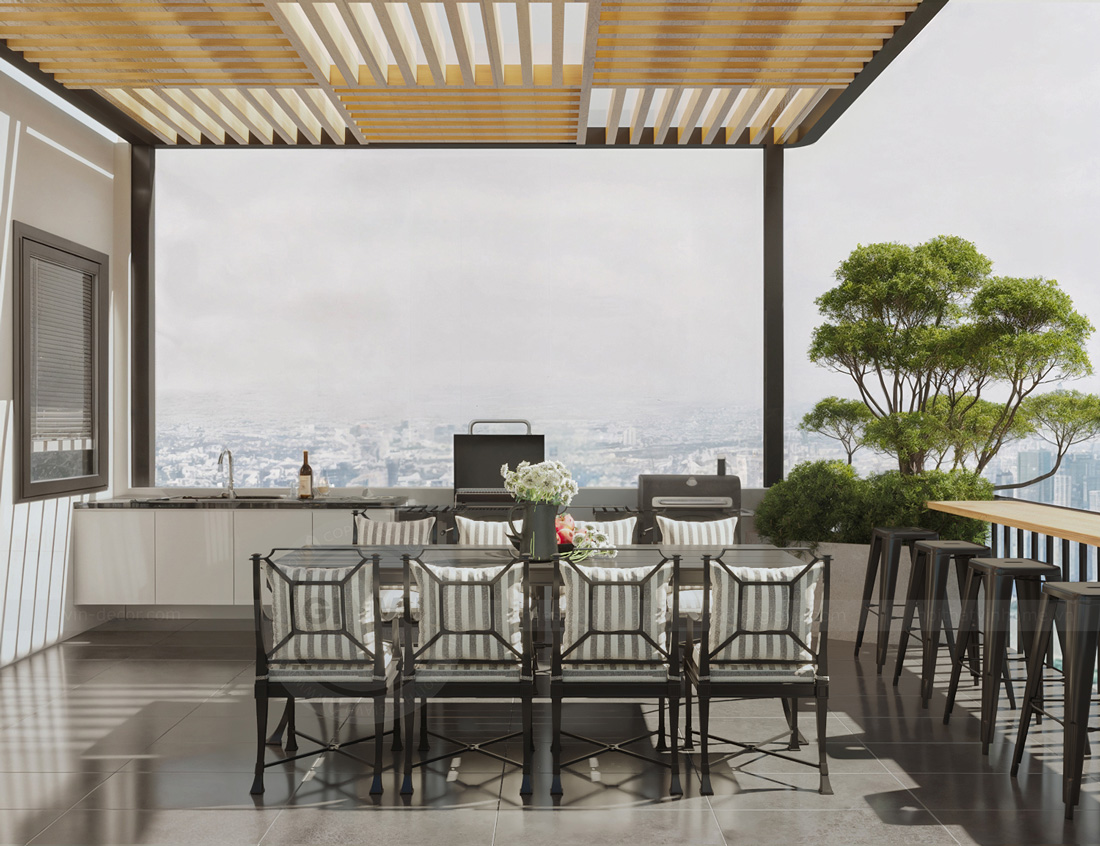 thiết kế nhà phố 5 tầng 100m2 phong cách hiện đại 47