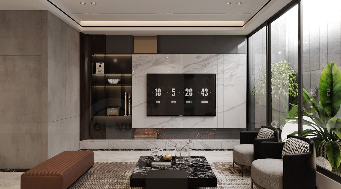 thiết kế nhà phố 5 tầng 100m2 phong cách hiện đại 6