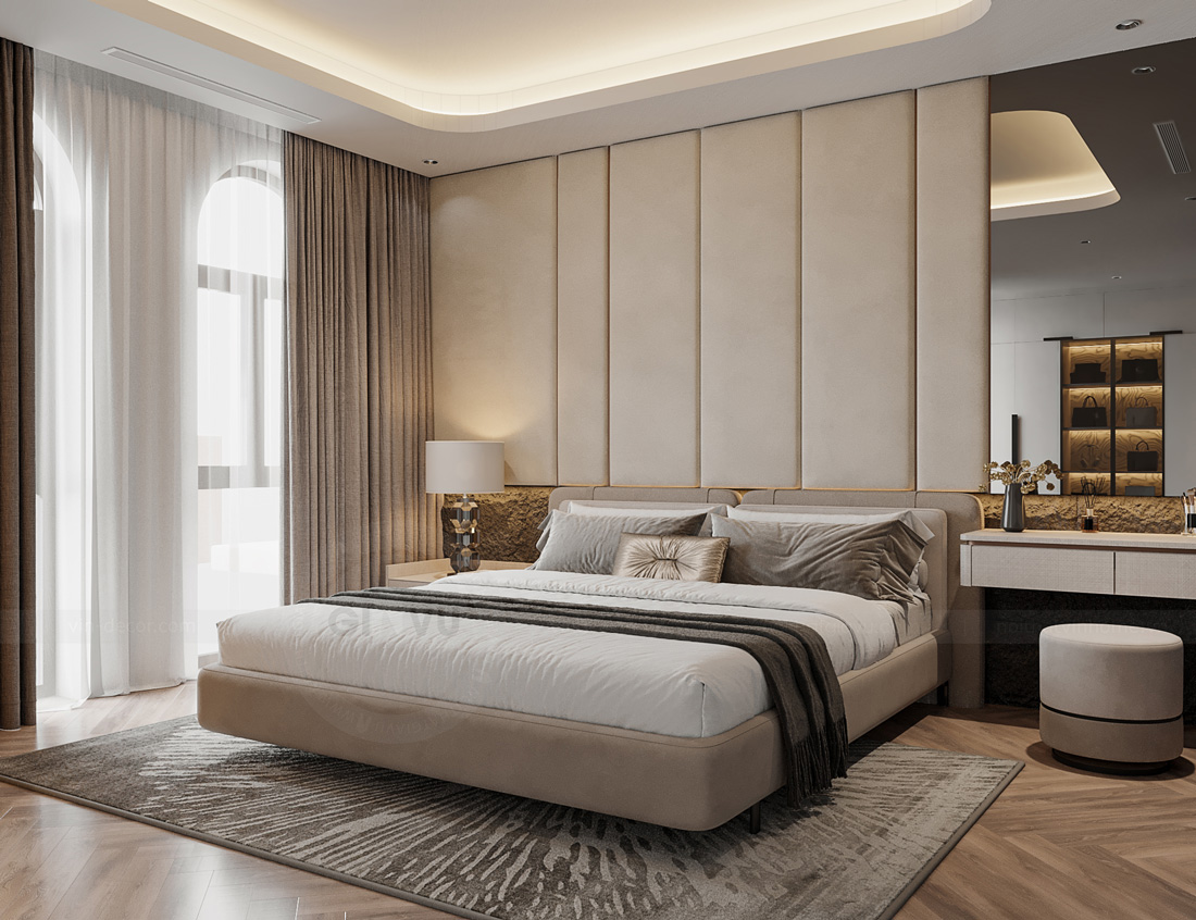 thiết kế thi công biệt thự tứ lập Vinhomes Ocean Park - Anh Kiên 12