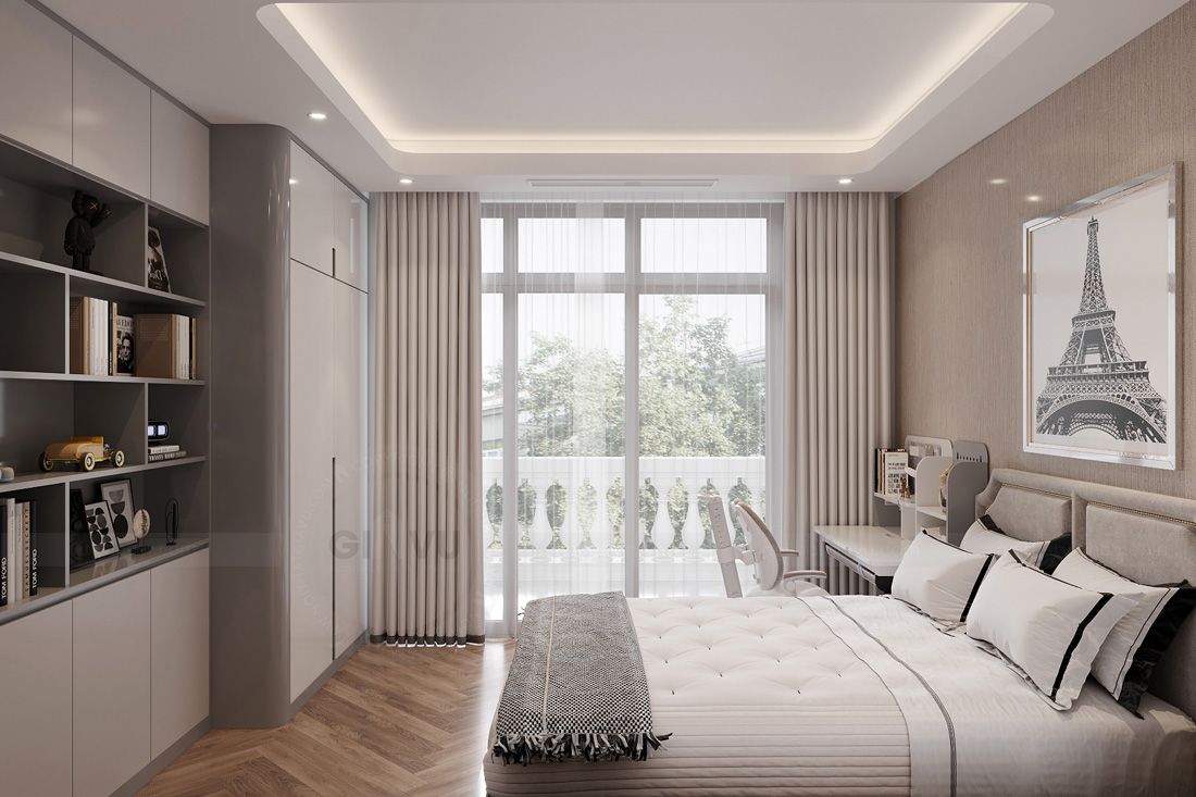 thiết kế thi công biệt thự tứ lập Vinhomes Ocean Park - Anh Kiên 21