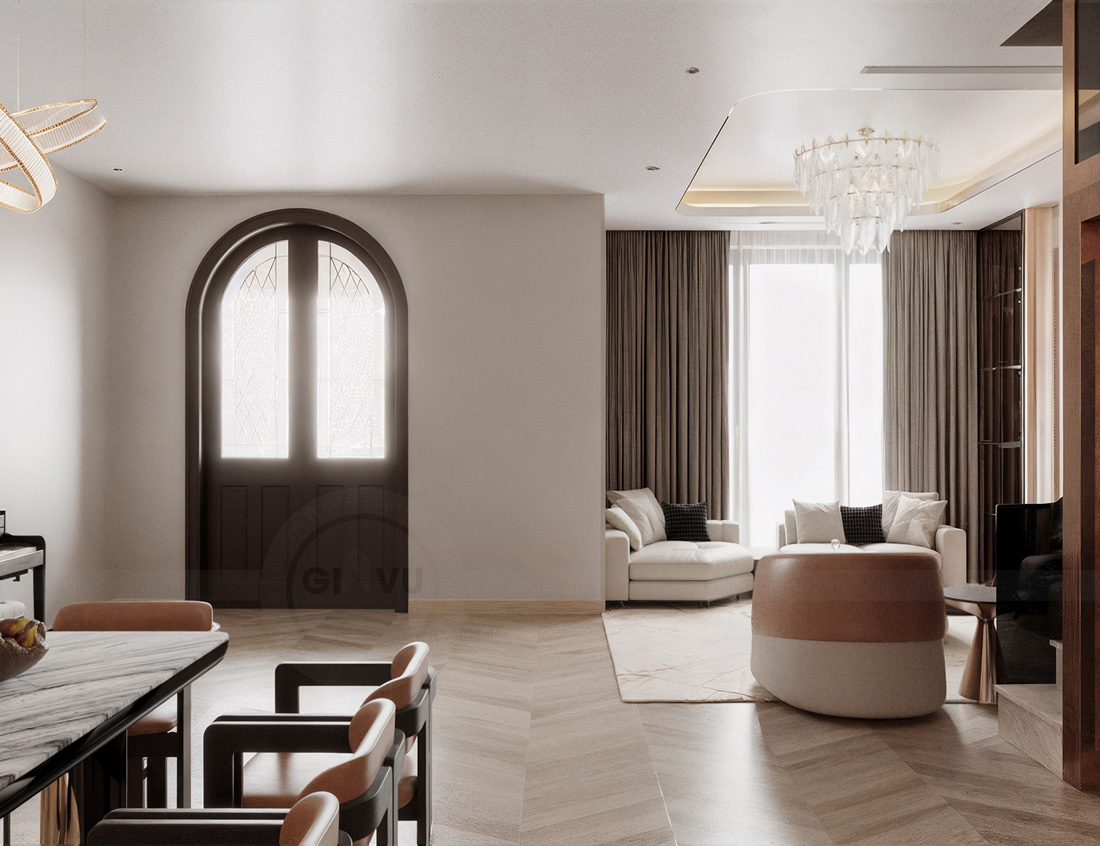 thiết kế thi công biệt thự tứ lập Vinhomes Ocean Park - Anh Kiên 8
