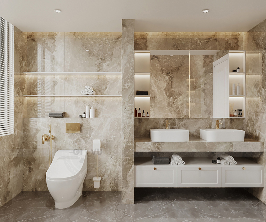 thiết kế thi công biệt thự Vinhomes Cổ Loa căn 70m2 20