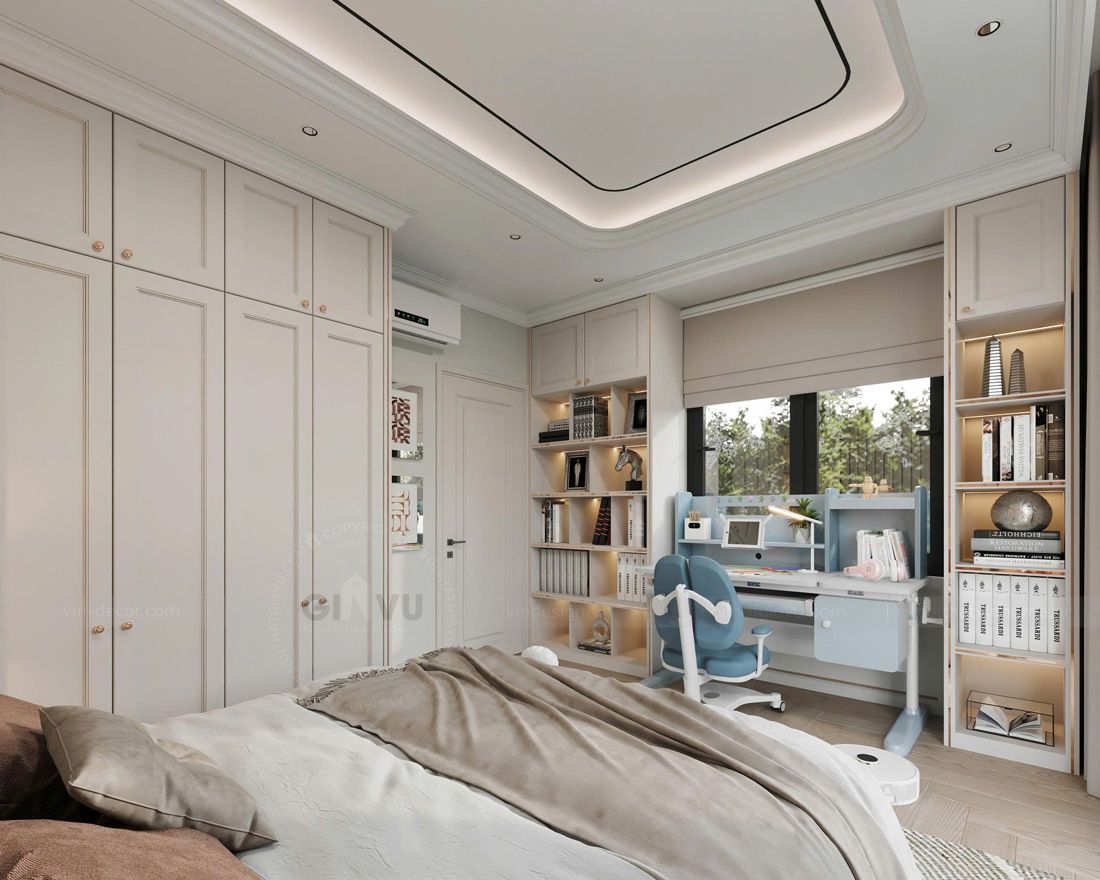 thiết kế thi công biệt thự Vinhomes Cổ Loa căn 70m2 24