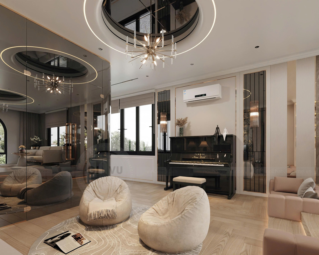 thiết kế thi công biệt thự Vinhomes Cổ Loa căn 70m2 32