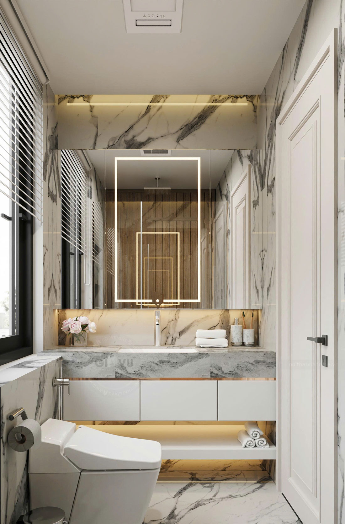 thiết kế thi công biệt thự Vinhomes Cổ Loa căn 70m2 38