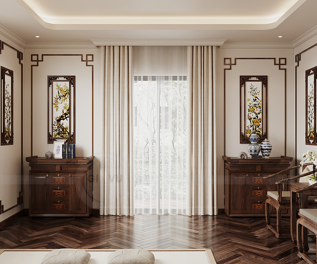 thiết kế thi công biệt thự Vinhomes Cổ Loa căn 70m2 40