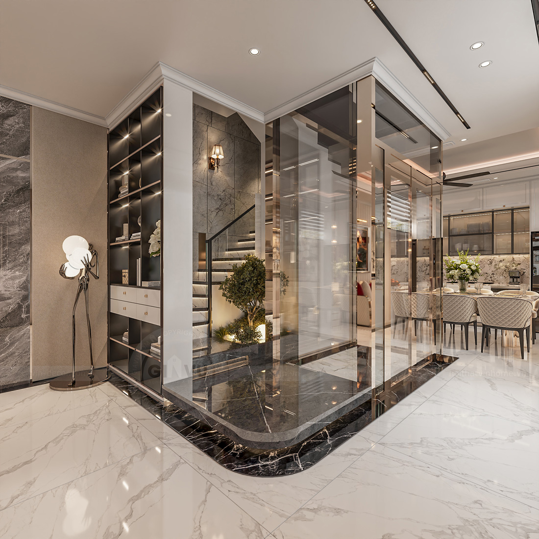 thiết kế thi công biệt thự Vinhomes Cổ Loa căn 70m2 5