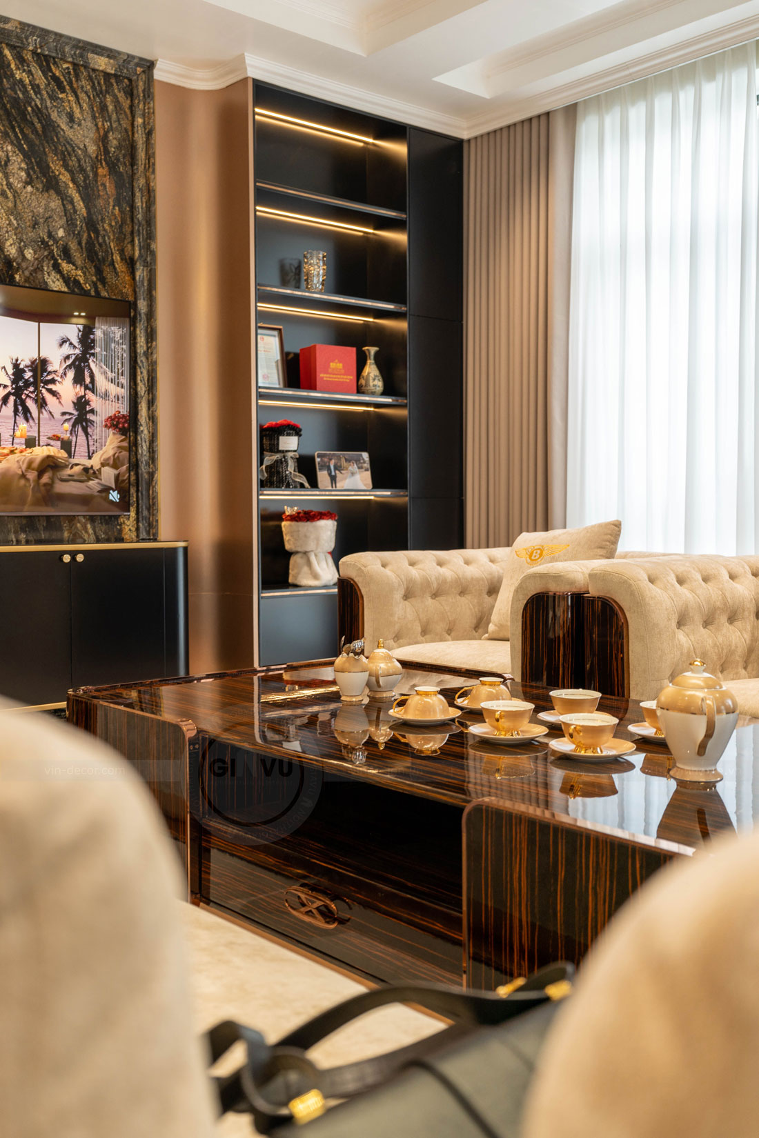 Thi công nội thất biệt thự tại Thái Bình nhà anh Quân 16 Thi công nội thất biệt thự tại Thái Bình nhà anh Quân 16