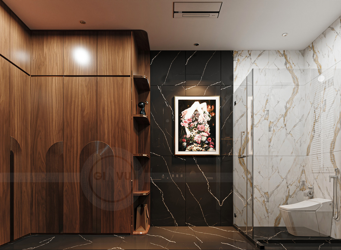 thiết kế nội thất biệt thự nhà vườn gỗ óc chó anh Hoàng 15 thiết kế nội thất biệt thự nhà vườn gỗ óc chó anh Hoàng 15