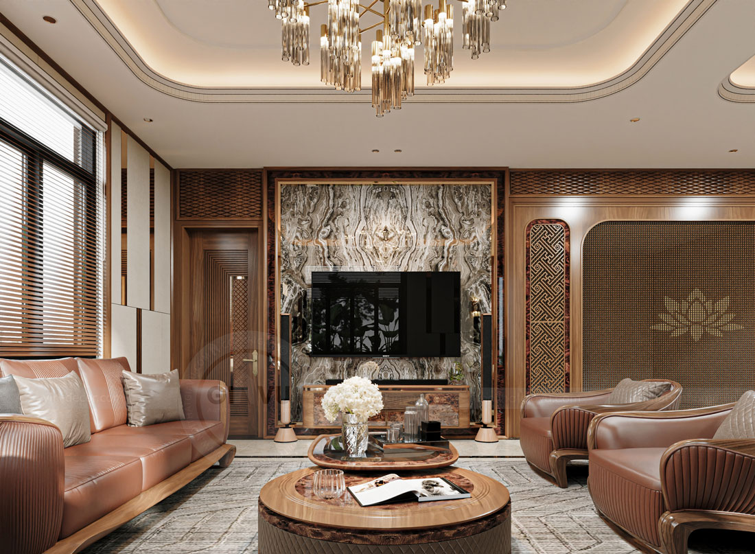 thiết kế nội thất biệt thự nhà vườn gỗ óc chó anh Hoàng 3 thiết kế nội thất biệt thự nhà vườn gỗ óc chó anh Hoàng 3